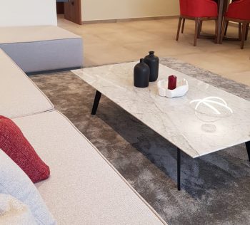 Table rectangle en marbre carrare