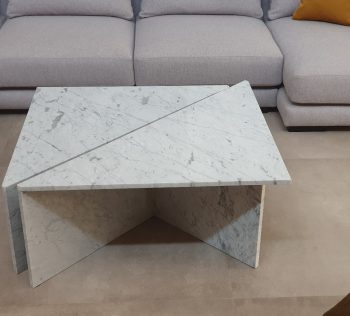 Table design en marbre