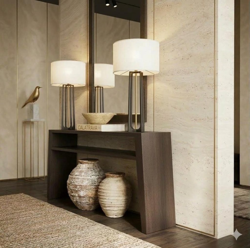Console d’entrée avec miroir et rangement Prima Confort