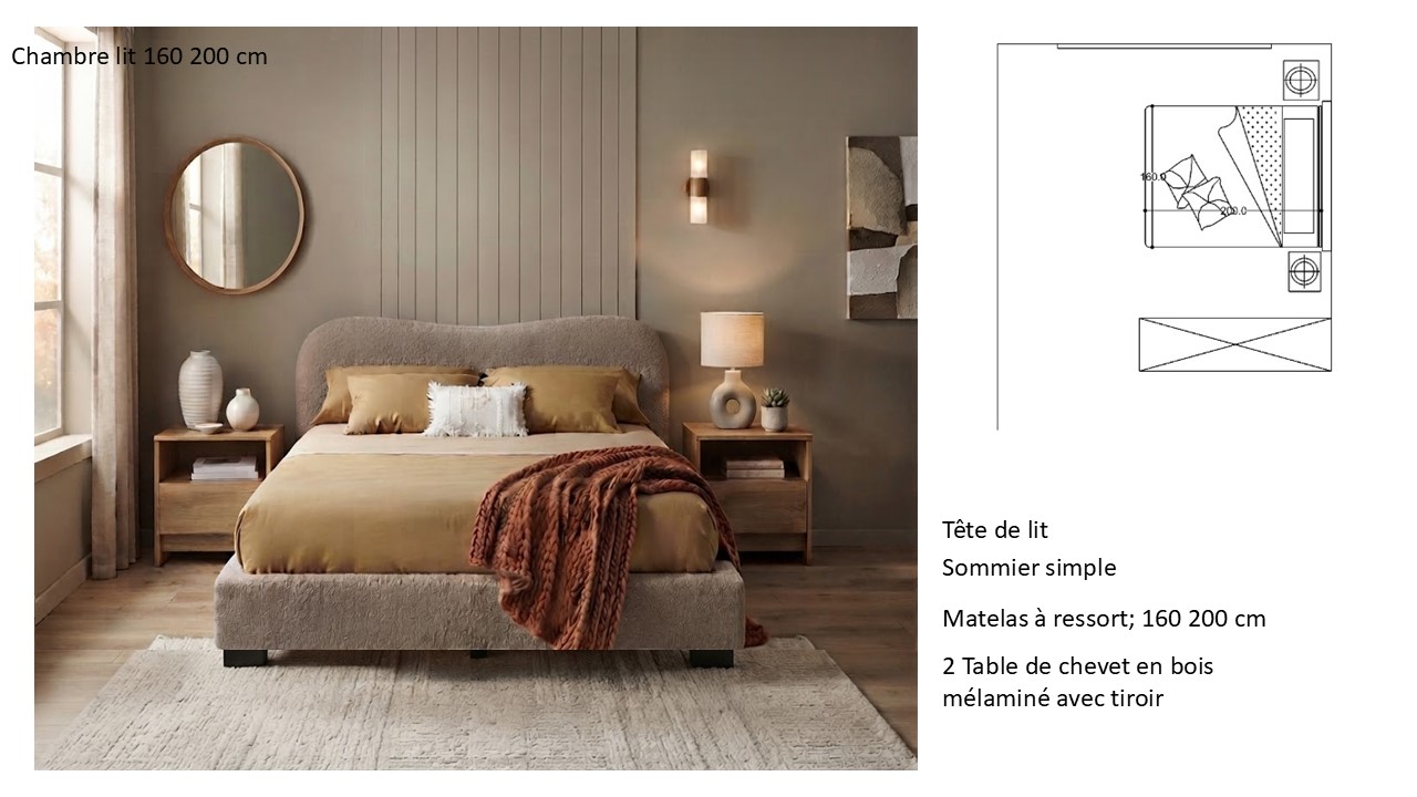 Appartement Type B 2 chambres salon salle a manger – Image 2