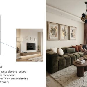 Appartement Type A plus une chambre salon salle a manger