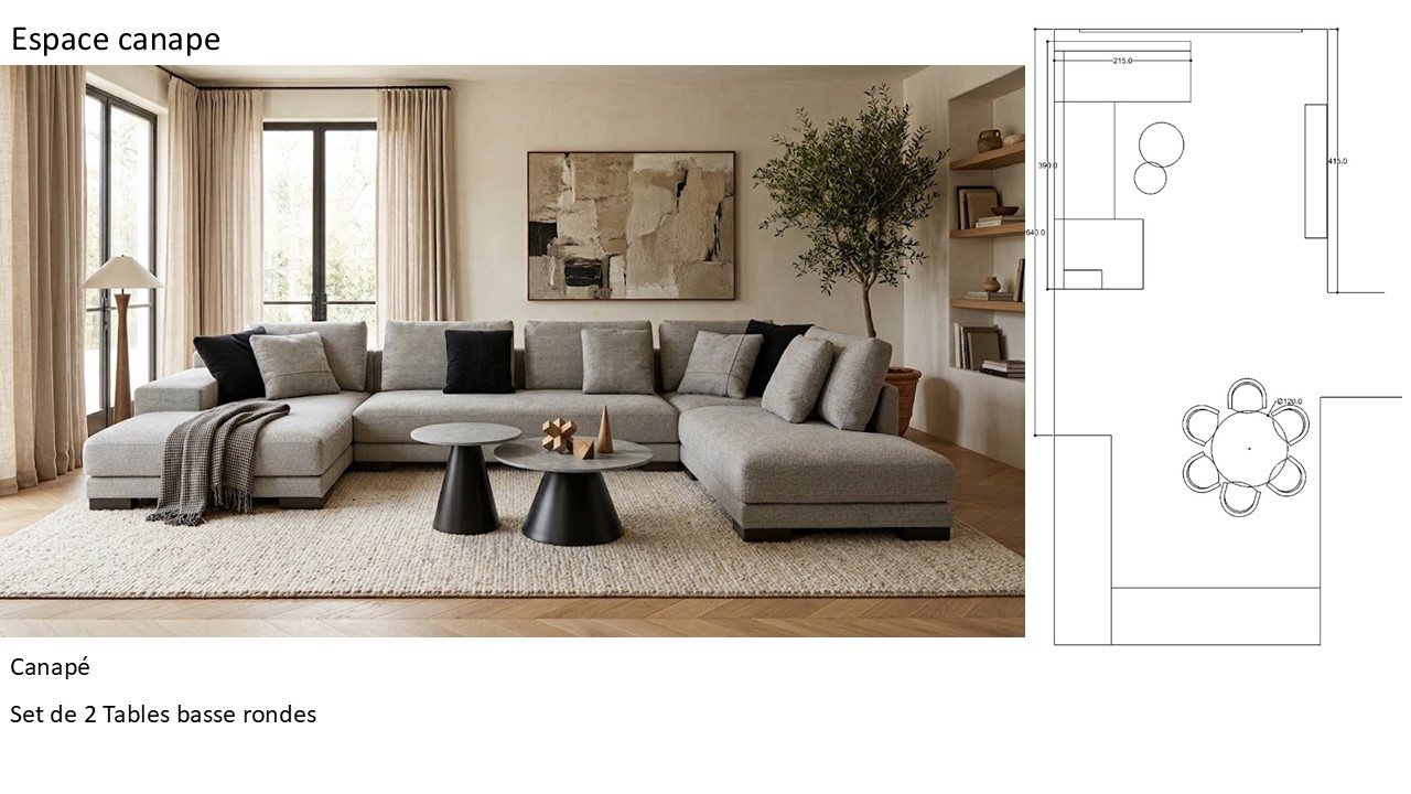 Appartement Type B 2 chambres salon salle a manger
