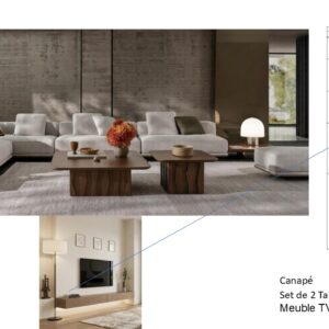 Appartement Type B  plus 2 chambres salon salle a manger